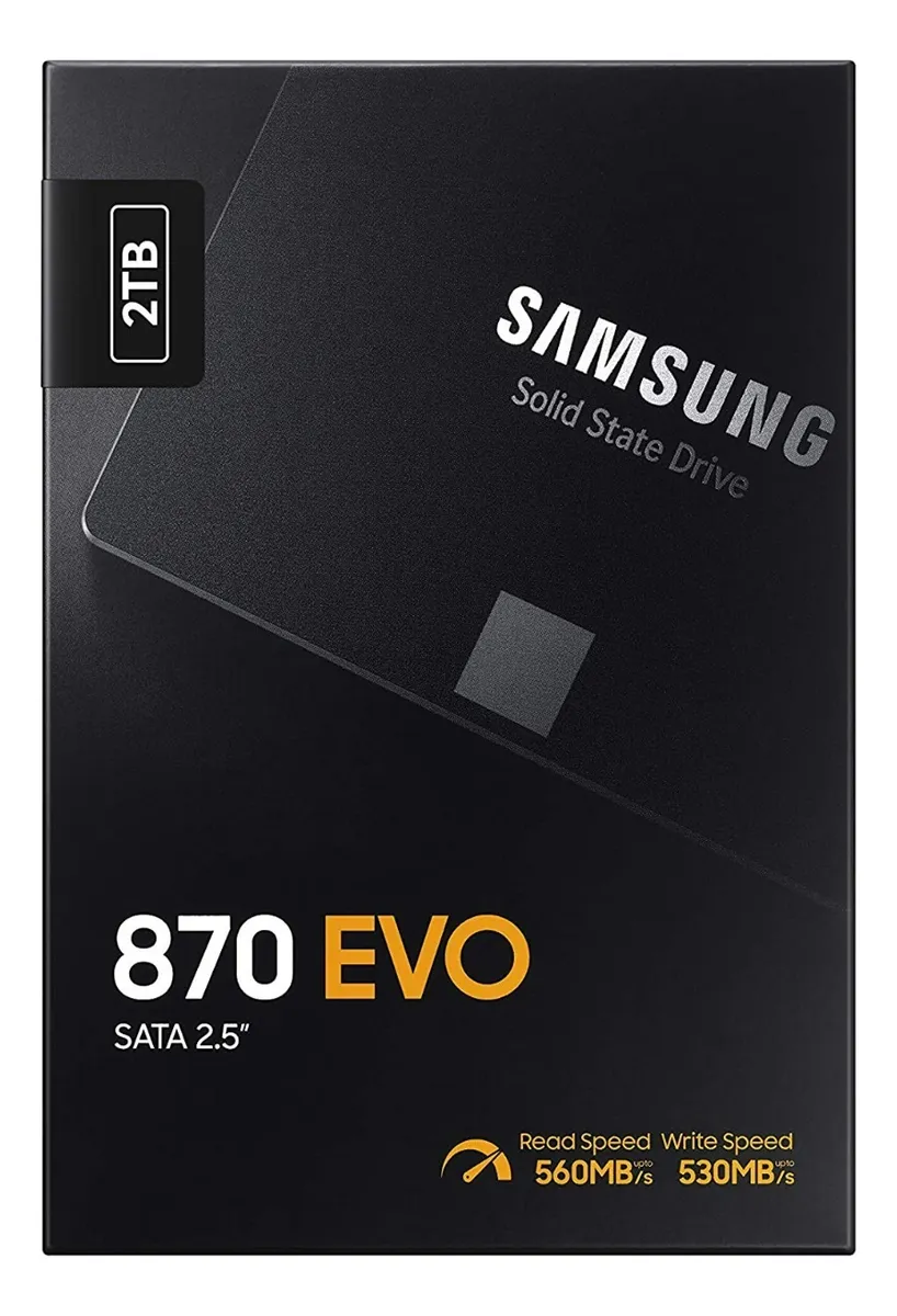 SSD SAMSUNG 870 EVO 1TB NEGRO SATAIII 2.5 MZ-77E1T0E 11M DE GARANTIA