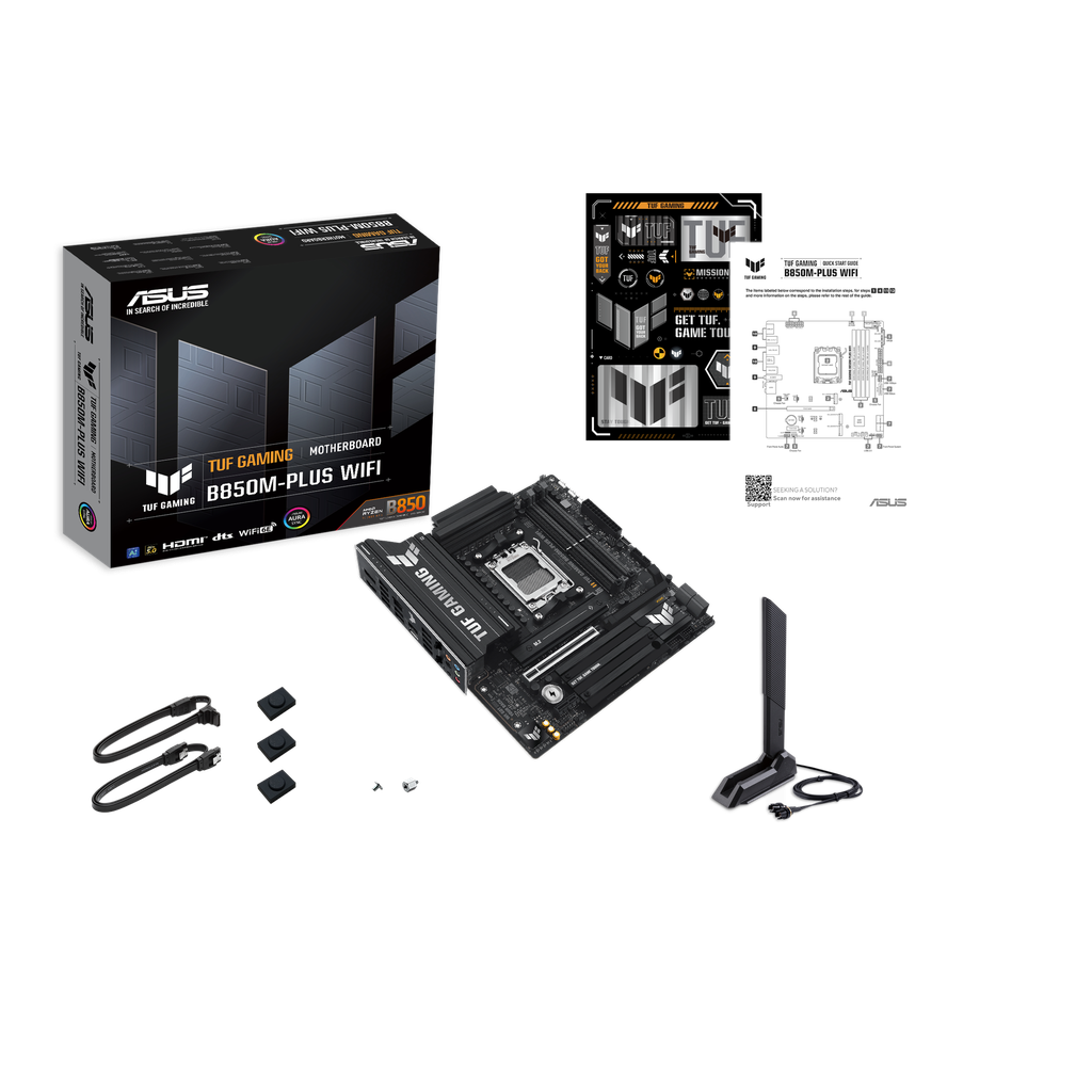 MB ASUS TUF GAMING B850M-PLUS WIFI AM5 256GB DDR5 HDMI DP 90MB1IY0-M0EAY0 1 AÑO DE GARANTIA