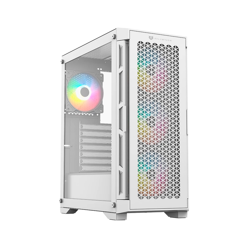 GABINETE BALAM RUSH TWIN MATE 5000 BLANCO ATX ARGB C/TEMPLADO S/FUENTE BR-398846 3M DE GARANTIA