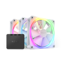 VENTILADOR NZXT F120 NEGRO 3X120MM + CONTROL RGB12V RF-R12TF-B1 11M DE GARANTIA