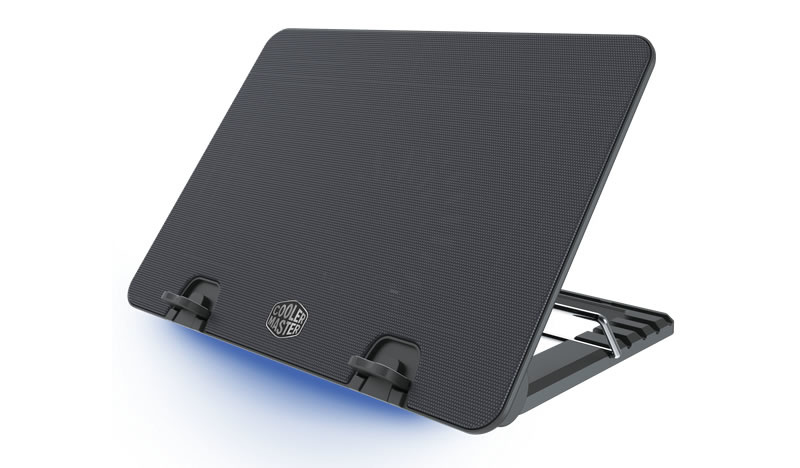 BASE ENFRIADORA COOLER MASTER ERGOSTAND IV LED AZUL 1XVENT R9-NBS-E42K-GP 3M DE GARANTIA