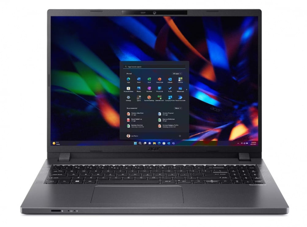 LAPTOP ACER TRAVELMATE P2 14 CORE I7 1355U 512GB SSD 16GB DDR5 14" UHD TEC/ESP W11P NEGRO TMP214-55-G2-732S NX.B64AL.006 11M DE GARANTIA