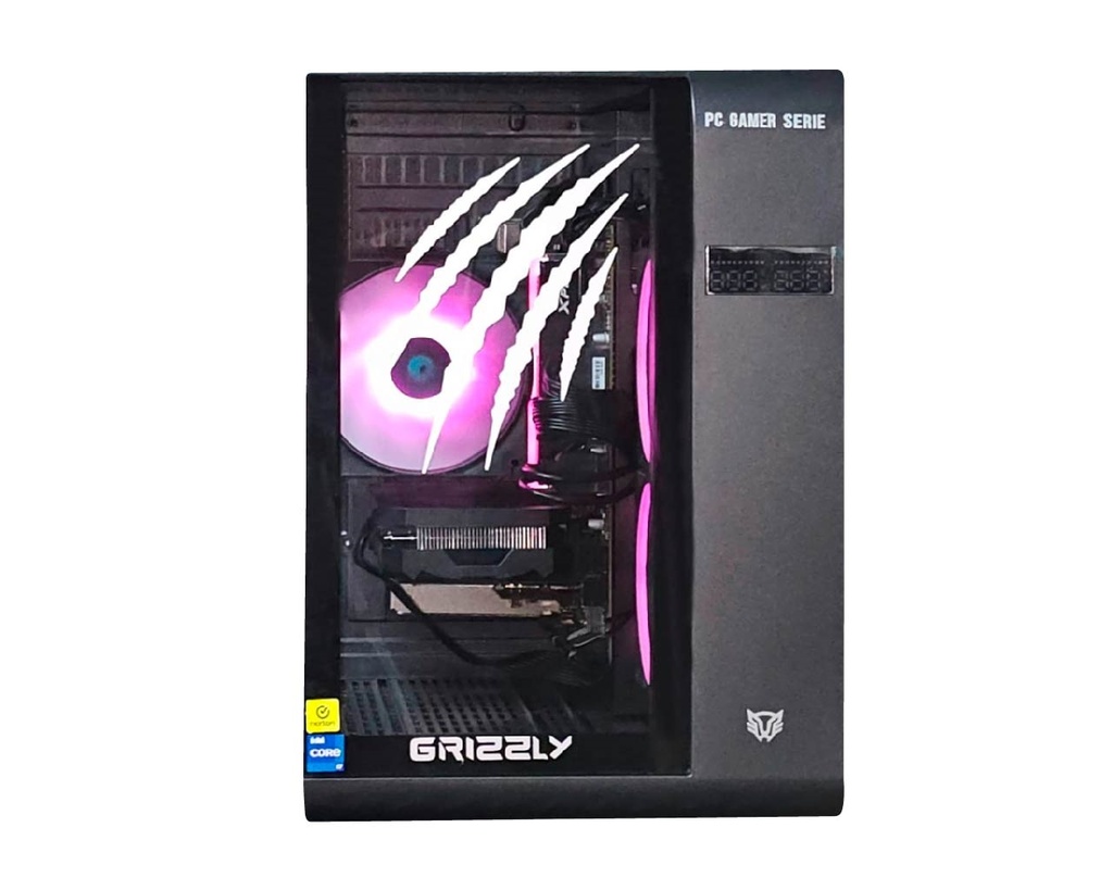 PC GAMER GRIZZLY INTEL CORE I7 12700F 4.9GHZ RTX4060 32GB NV3 2TB WIFI BT PG-INTEL083 UN AÑO DE GARANTIA