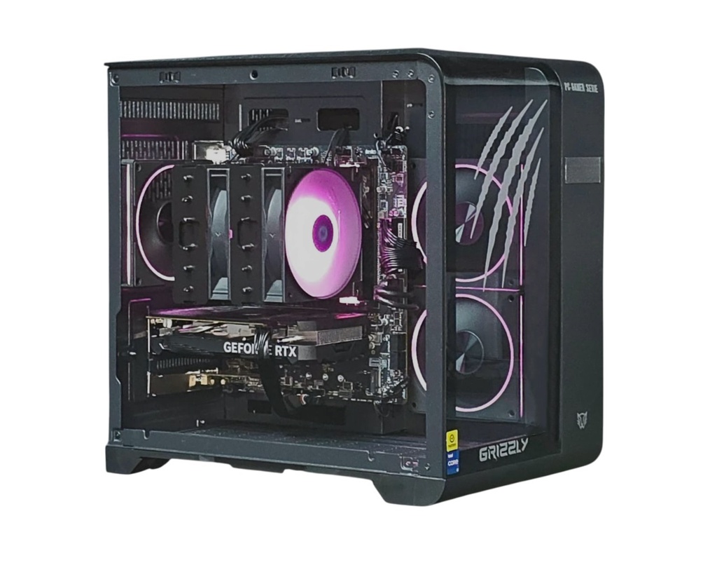 PC GAMER GRIZZLY INTEL CORE I7 12700F 4.9GHZ RTX4060 32GB NV3 2TB WIFI BT PG-INTEL083 UN AÑO DE GARANTIA