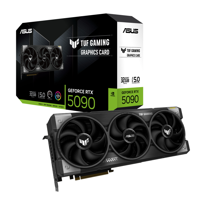 TVIDEO ASUS TUF GAMING RTX 5090 32GB GDDR7 HADMI DP TUF-RTX5090-32GB-GAMING 90YV0LY1-M0AA00 1AÑO DE GARANTIA