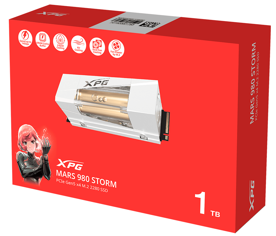 SSD ADATA MARS 980 STORM 1TB M2 2280 PCIEGEN5 SMAR-980S-1TCI 11M DE GARANTIA