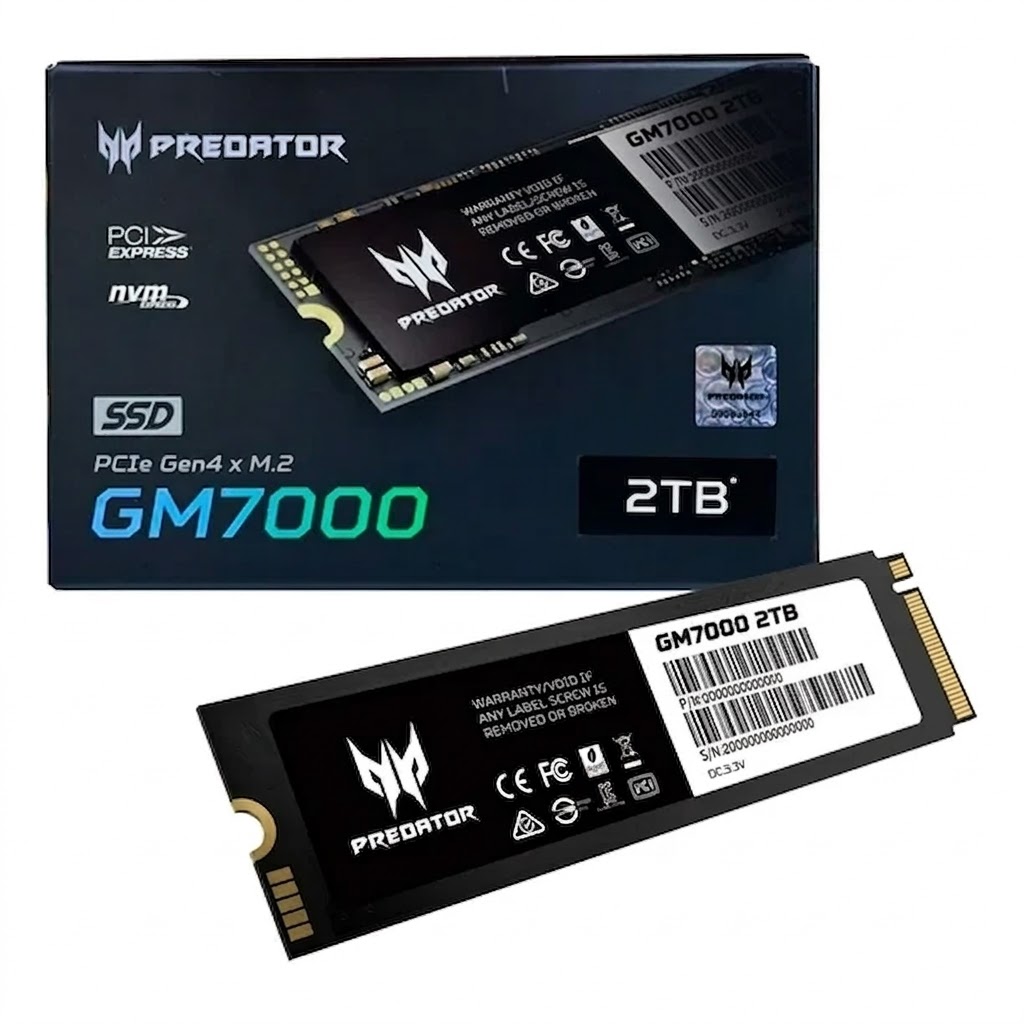 SSD PREDATOR ACER GM7000 2TB M.2 PCIE4.0 BL.9BWWR.106 11M DE GARANTIA