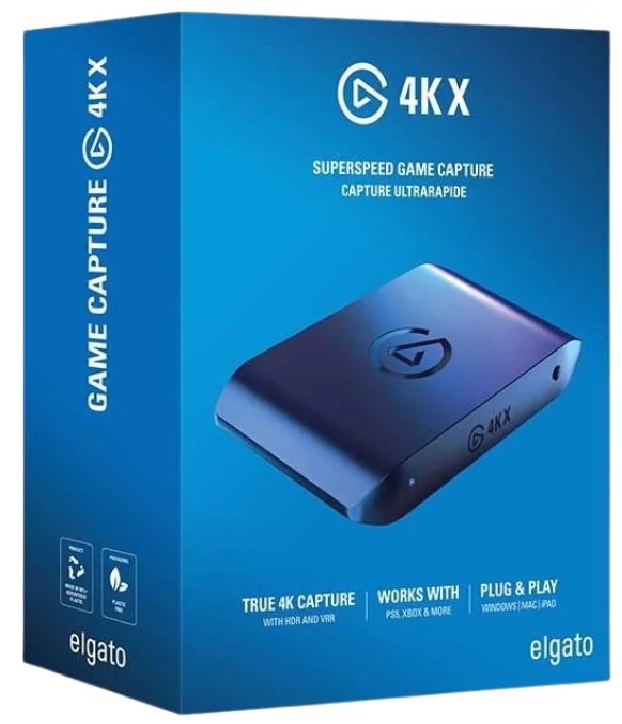 CAPTURADORA DE VIDEO ELGATO 4K X USB 3.2 1080P NEGRO 10GBH9901 11M DE GARANTIA