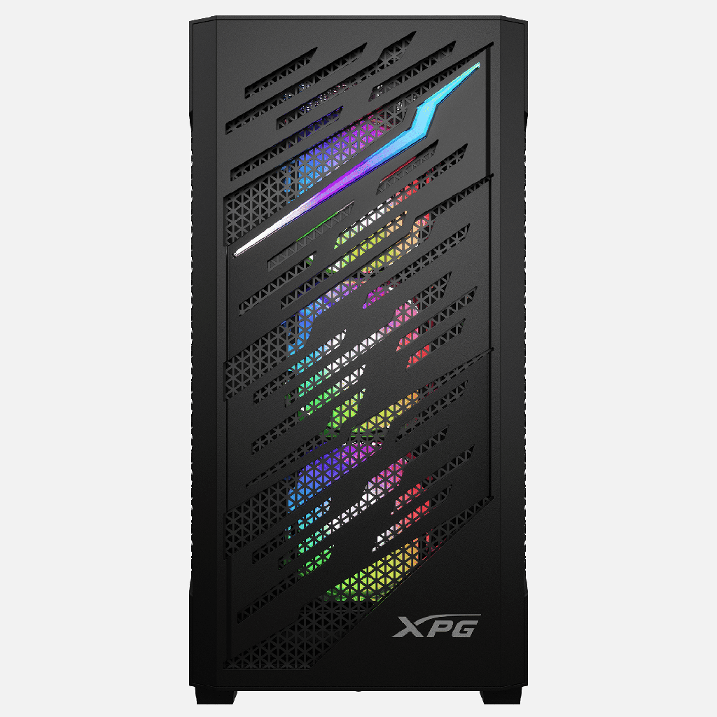 GABINETE ADATA XPG STARKER AIR BTF NEGRO ARGB ATX S/FUENTE CRISTAL STARKERAIRBTFMTA-BKCWW 11M DE GARANTIA