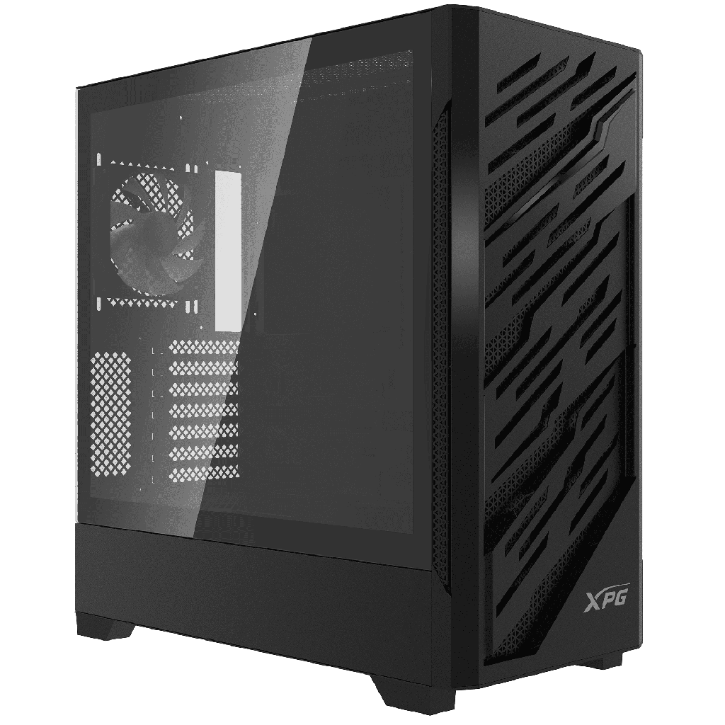 GABINETE ADATA XPG STARKER AIR BTF NEGRO ARGB ATX S/FUENTE CRISTAL STARKERAIRBTFMTA-BKCWW 11M DE GARANTIA