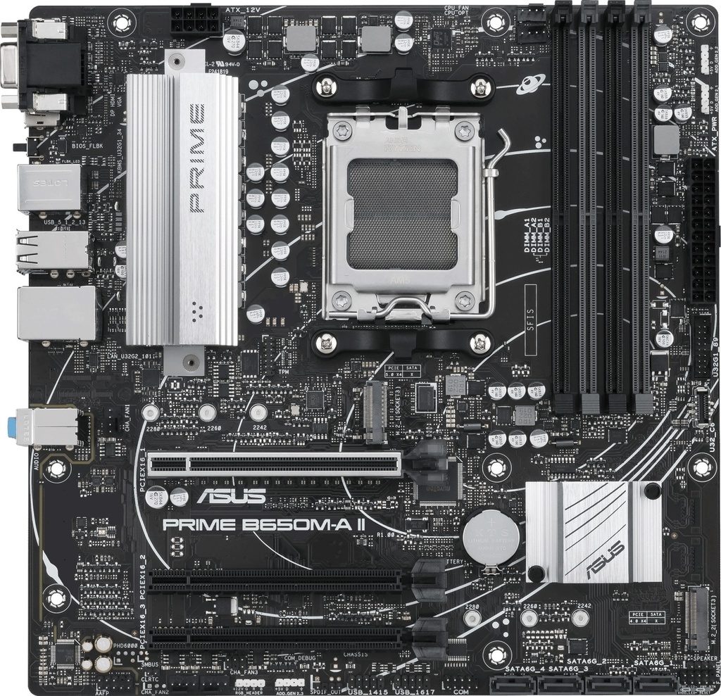 MOTHER AMD B650M-K AM5 ASUS PRIME 2xDDR5 96GB M-ATX 90MB1F60-M0EAY0 1AÑO DE GARANTIA
