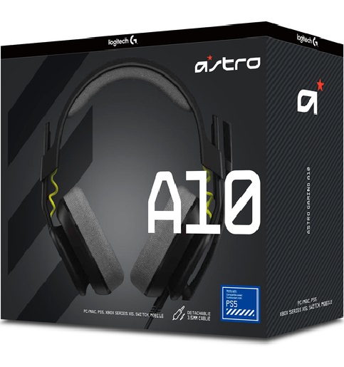 DIADEMA LOGITECH ASTRO GAMER A10 NEGRO PS4/PS5/PC 939-002056 11M DE GARANTIA