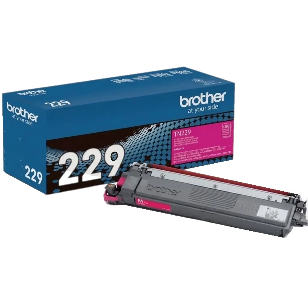 TONER BROTHER TN229M MAGENTA 1200 PAGINAS HL-L3220CDW/L3295CDW/L8245CDW/L3280CDW/L3300CDW DCP-L3560CDW MFC-L3720CDW/L3780CDW/L3765CDW/L8395CDW GARANTIA CON FABRICANTE