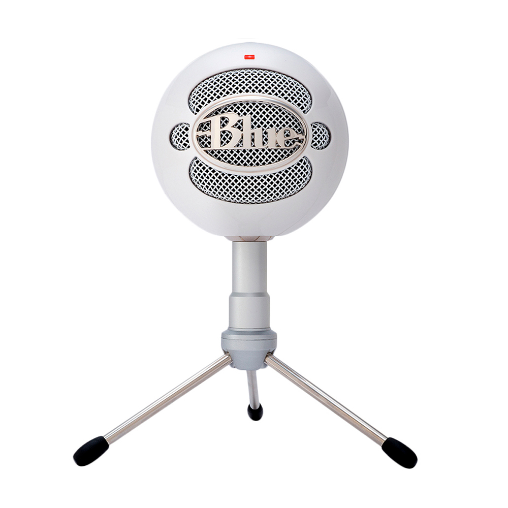  DESCONTINUADO MICROFONO LOGITECH BLUE SNOWBALL ICE WHITE USB TRIPIE 988-000070 11M DE GARANTIA