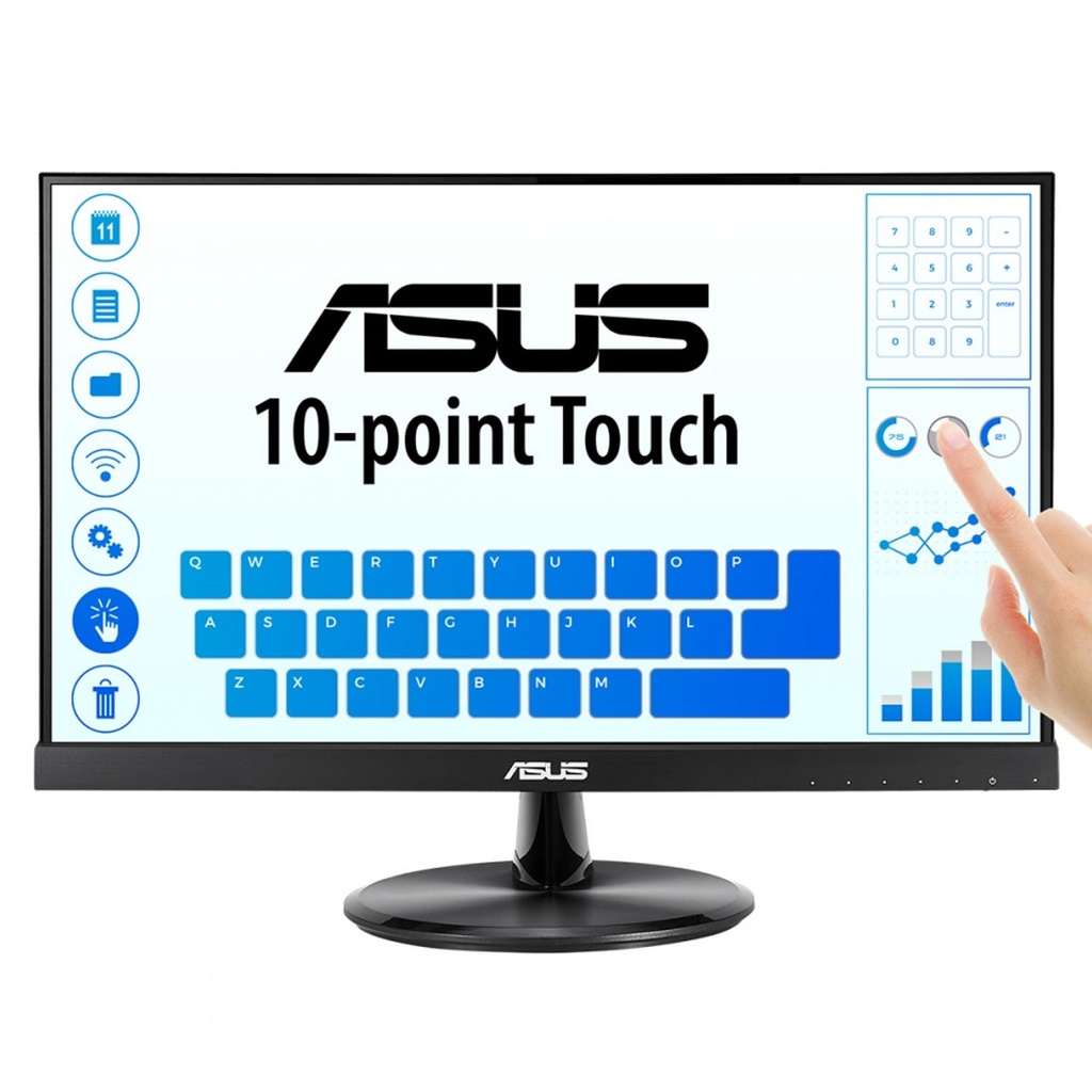 MONITOR 22 ASUS VT229H 5MS 75HZ FULL HD IPS TOUCH VGA HDMI 90LM0490-B011B0 12M DE GARANTIA