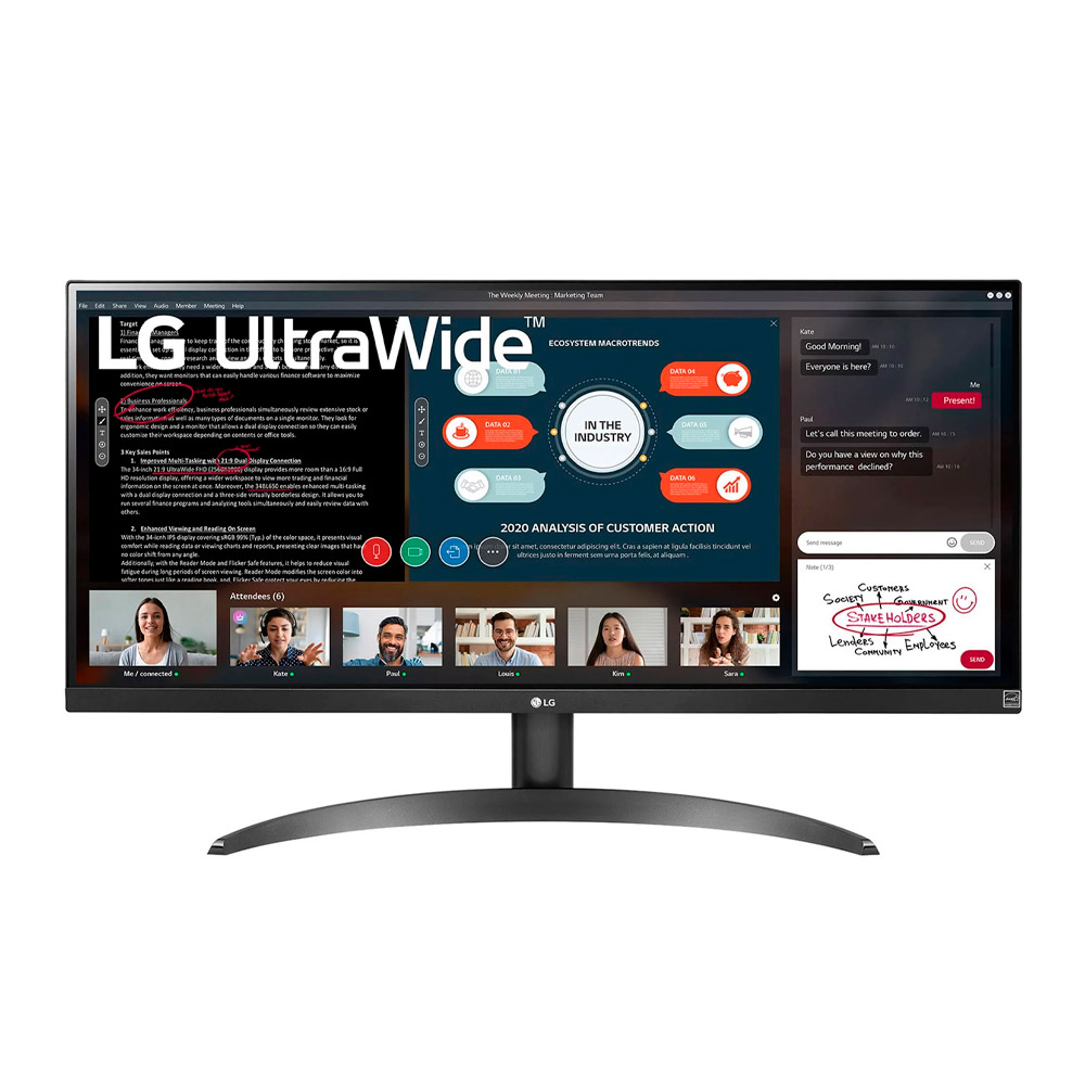 MONITOR LG 34WP500-B 34" ULTRAWIDE IPS HDMI GARANTIA DIRECTO CON FABRICANTE