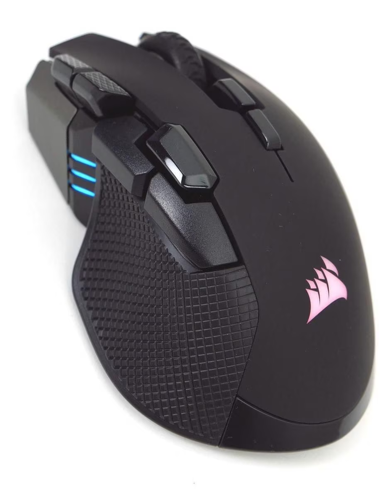 MOUSE CORSAIR IRONCLAW OPTICO RGB NEGRO INALAMBRICO 18000DPI CH-9317011-NA 3M DE GARANTIA