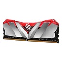 RAM ADATA D30 DDR4 16GB 3200 PLATA LED ROJO AX4U320016G16A-SR30 11M DE GARANTIA