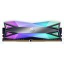 RAM ADATA D60G DDR4 8GB 3200 TITANIO RGB AX4U32008G16A-ST60 11M DE GARANTIA