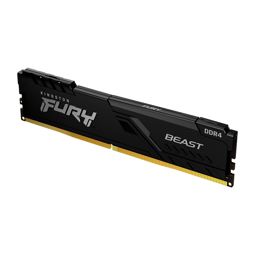RAM KINGSTON FURY BEAST DDR4 32GB 3200 NEGRO KF432C16BB/32 1AÑO DE GARANTIA