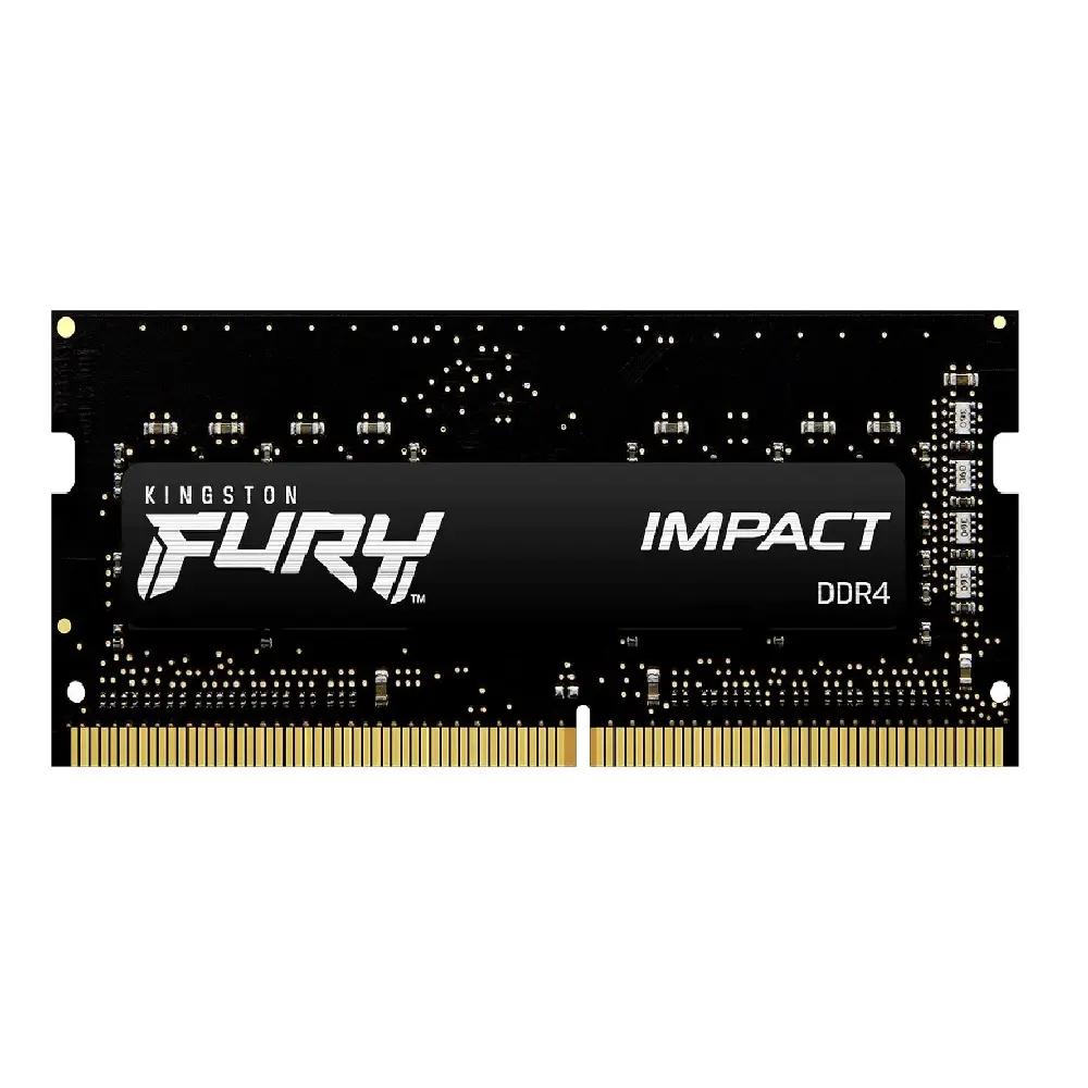 RAM KINGSTON FURY IMPACT SODDR4 LAP 16GB 3200 NEGRO KF432S20IB/16 12M DE GARANTIA