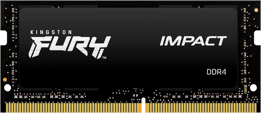 RAM KINGSTON FURY IMPACT SODDR4 LAP 32GB 3200 NEGRO KF432S20IB/32 12M DE GARANTIA
