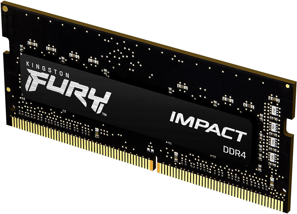 RAM KINGSTON FURY IMPACT SODDR4 LAP 8GB 2666 NEGRO KF426S15IB/8 1AÑO DE GARANTIA