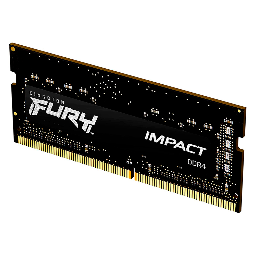 RAM KINGSTON FURY IMPACT SODDR4 LAP 8GB 3200 NEGRO KF432S20IB/8 1AÑO DE GARANTIA