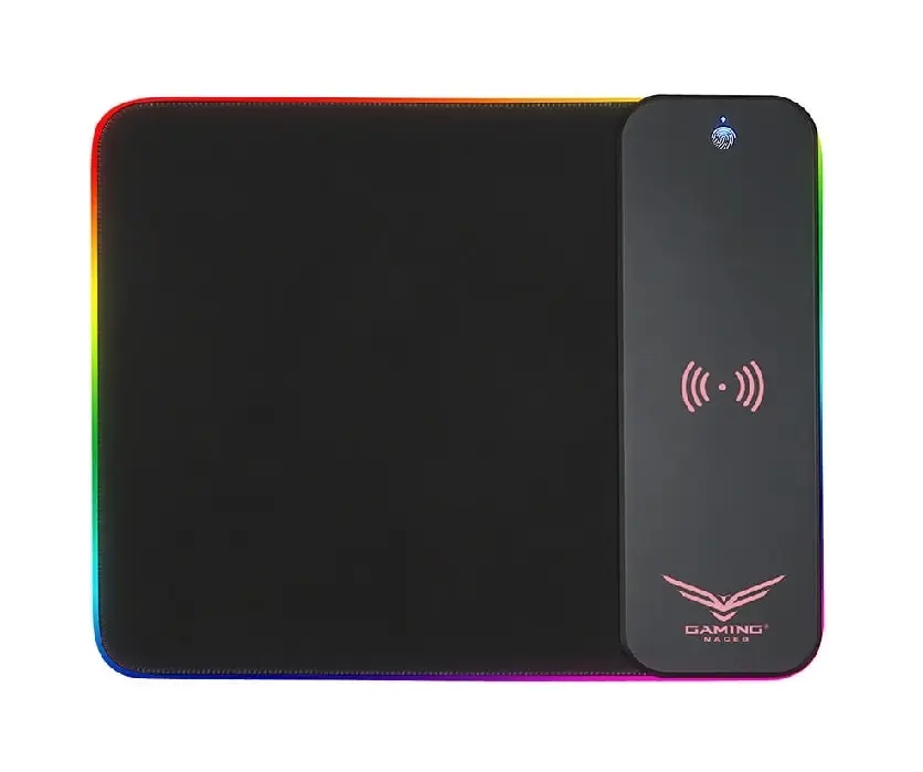 MOUSEPAD NACEB NA-0926 TELA/CARGA INALAMBRICA NEGRO MULTICOLOR NA-0926 1M DE GARANTIA