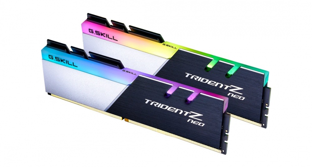 REMATE RAM GSKILL TRIDENT Z NEO DDR4 16GB(2X8GB) 2666 BLANCO/NEGRO RGB F4-2666C18D-16GTZN 1M DE GARANTIA