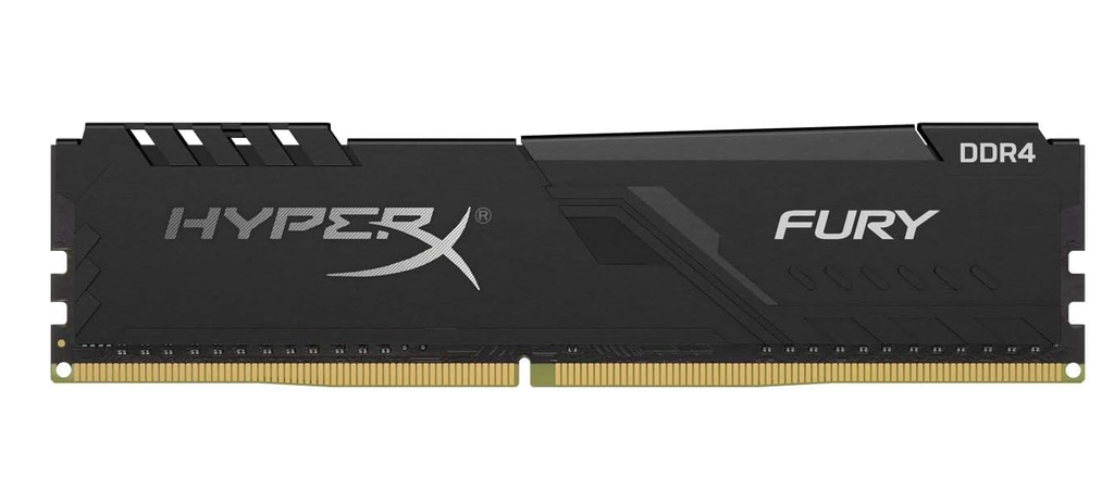 REMATE RAM KINGSTON HYPERX FURY DDR4 16GB 2666 NEGRO HX426C16FB4/16 11M DE GARANTIA