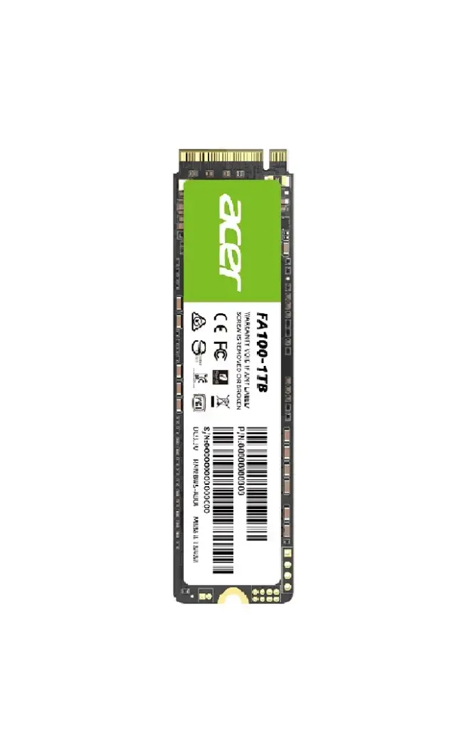 SSD ACER FA100 1TB M.2 3300MB/2700MB NVME3000MB/S BL.9BWWA.120 11M DE GARANTIA