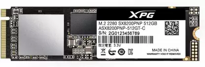SSD ADATA SX8200PRO 512GB M.2 PCIE3.0 ASX8200PNP-512GT-C 11M DE GARANTIA