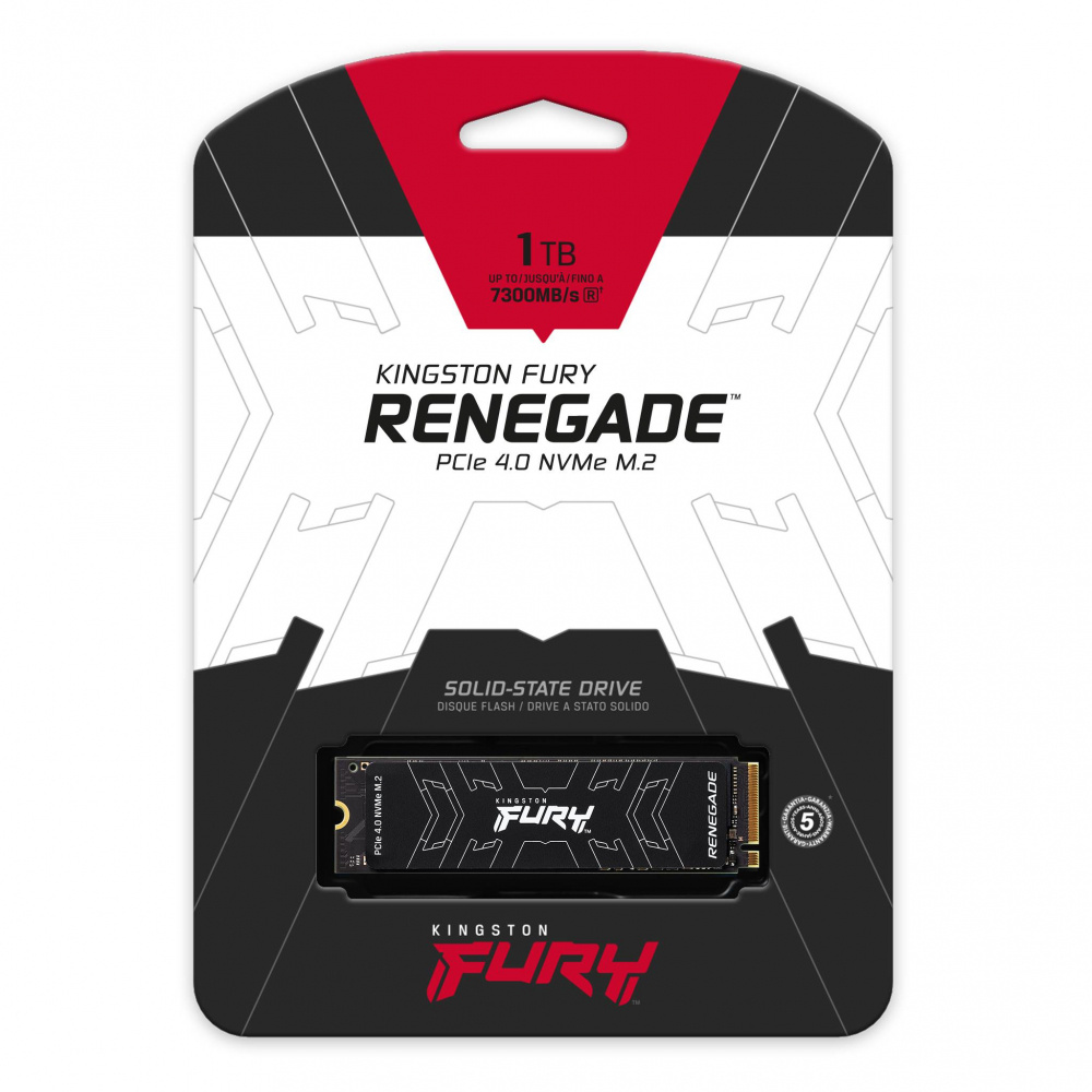 SSD KINGSTON FURY RENEGADE 1TB M.2 PCIE4.0 NVME SFYRS/1000G 1AÑO DE GARANTIA