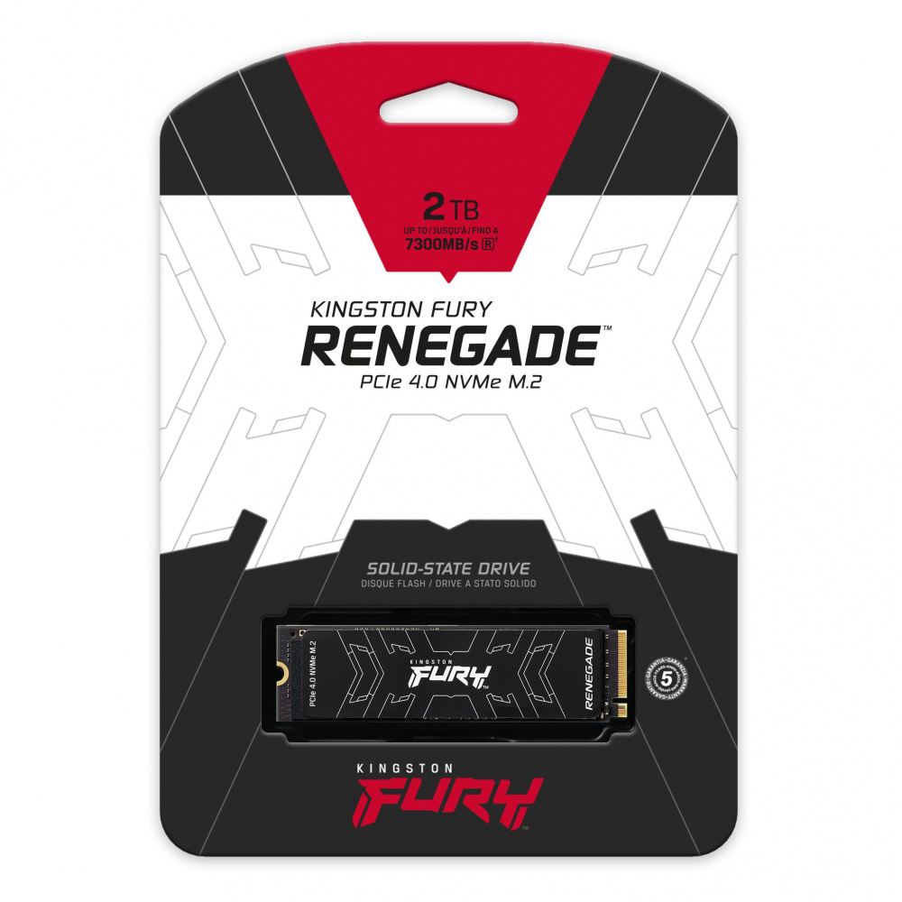 SSD KINGSTON FURY RENEGADE 2TB M.2 PCIE4.0 NVME SFYRD/2000G 1AÑO DE GARANTIA