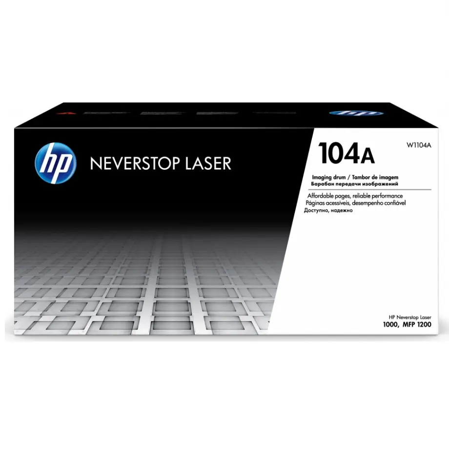 TAMBOR HP 104A NEGRO NEVER STOP W1104A GARANTIA CON EL FABRICANTE