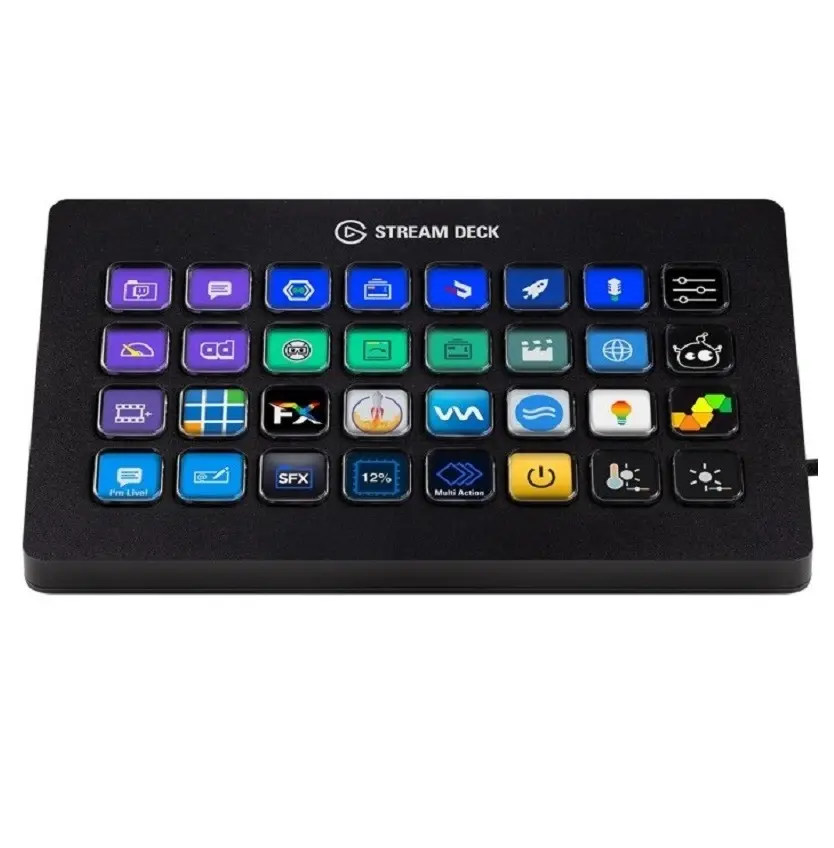 TECLADO ELGATO STREAM DECK XL 32 TECLAS LCD PERSONALIZABLES 10GAT9901 11M DE GARANTIA