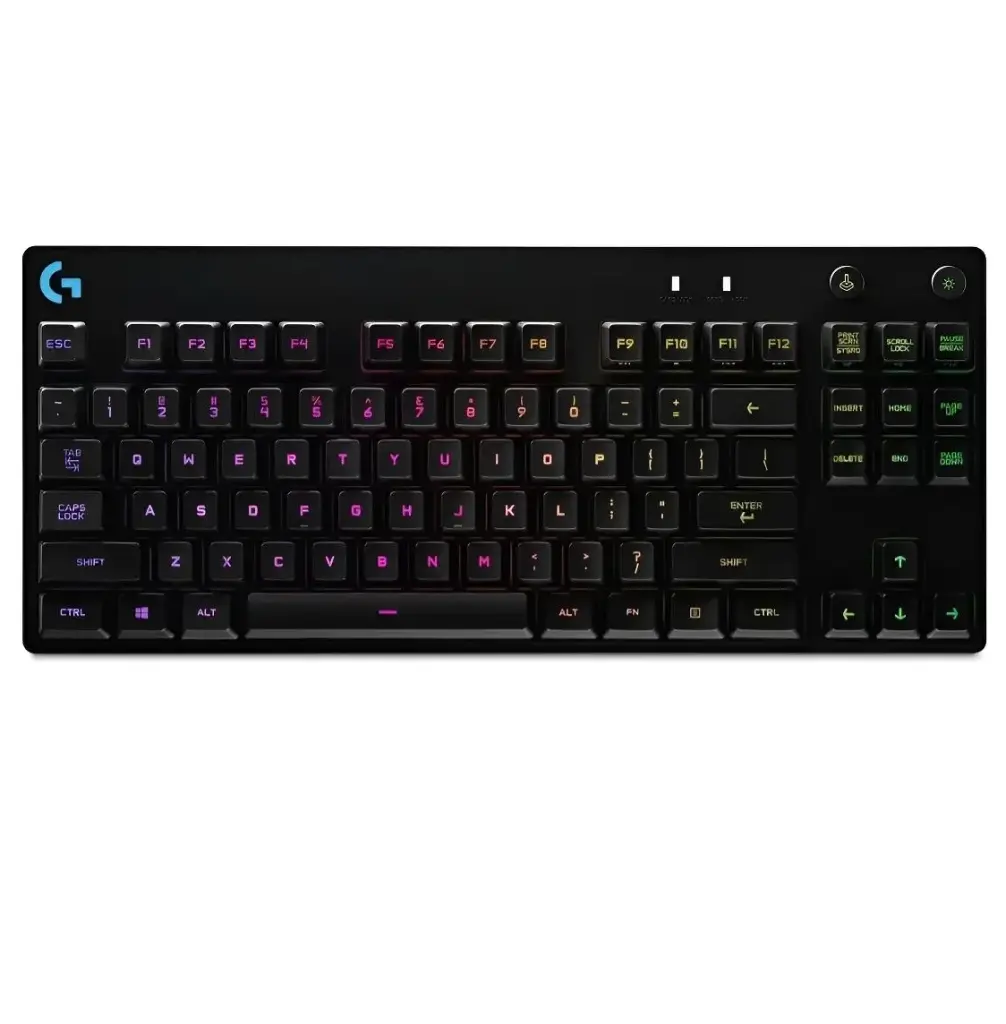 TECLADO GAMER USB LOGITECH G PRO MEC NEGRO RGB ESP 920-009388 11M DE GARANTIA