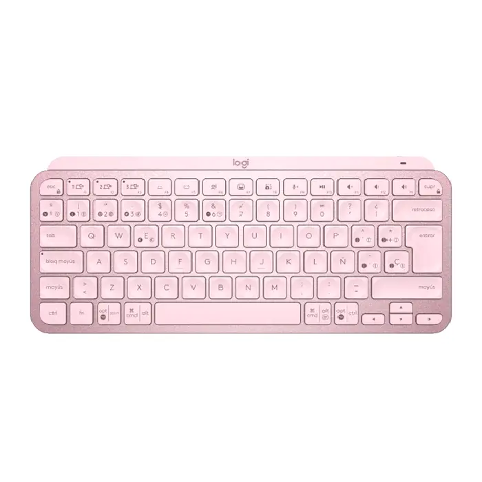 TECLADO LOGITECH MINI KEYS INALAMBRICO ROSA ESP 920-010478 11M DE GARANTIA