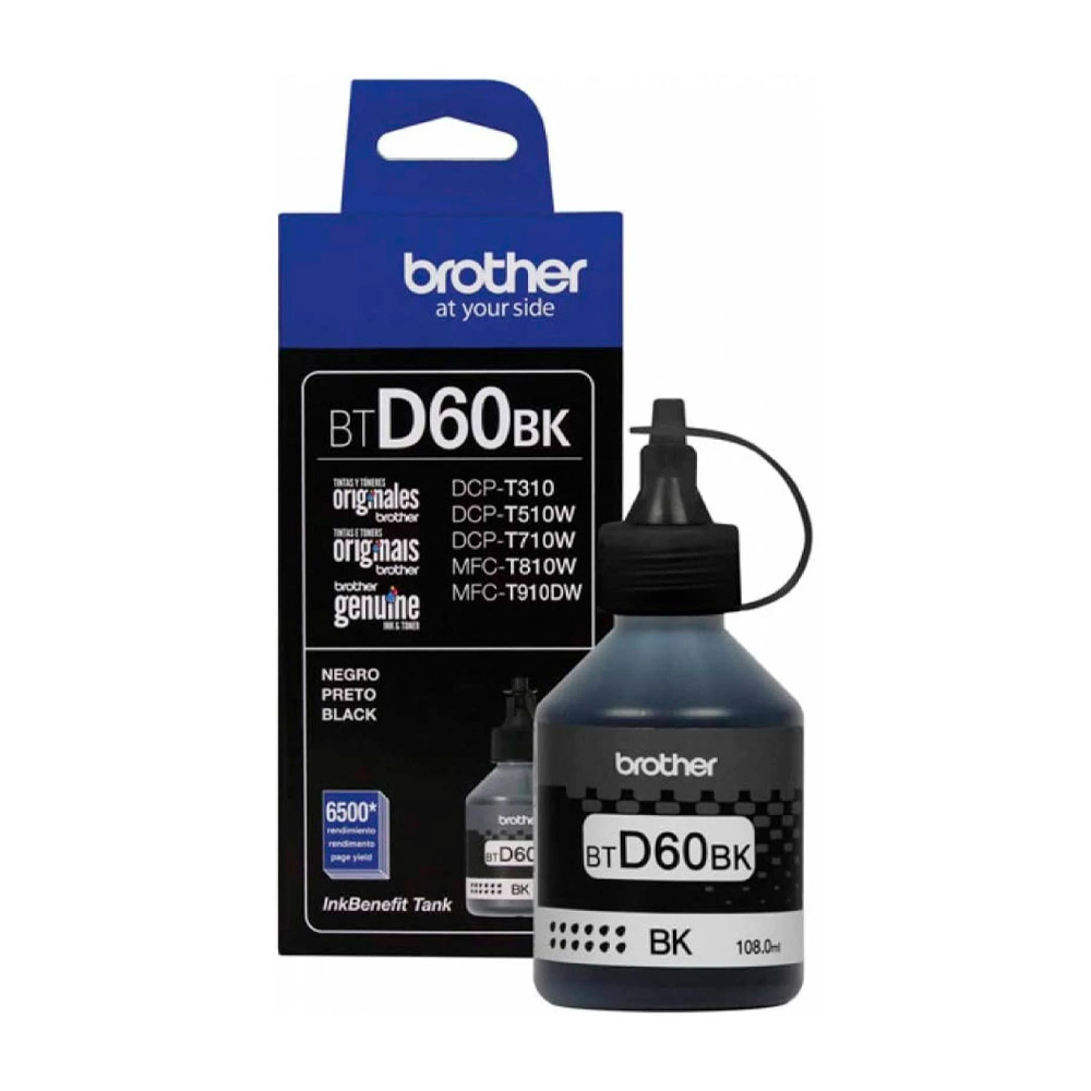 TINTA BROTHER BTD60BK NEGRO COM/T4500DW SIN GARANTIA 