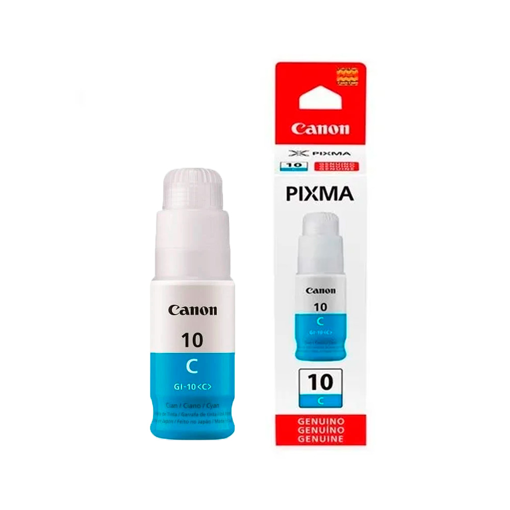 TINTA CANON GI-10C CYAN COM/G6010/ G7010 3391C001AA 70ML SIN GARANTIA 