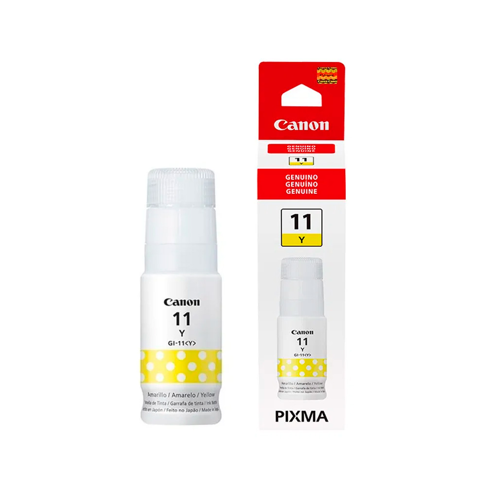 TINTA CANON GI-11 AMARILLO COM/G3160/G2160 4536C001AA 70ML SIN GARANTIA