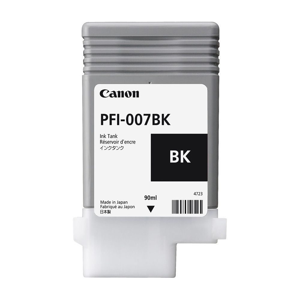 TINTA CANON PFI-007BK NEGRO PLOTTER COM/IPF670E 2143C001AA 90ML SIN GARANTIA