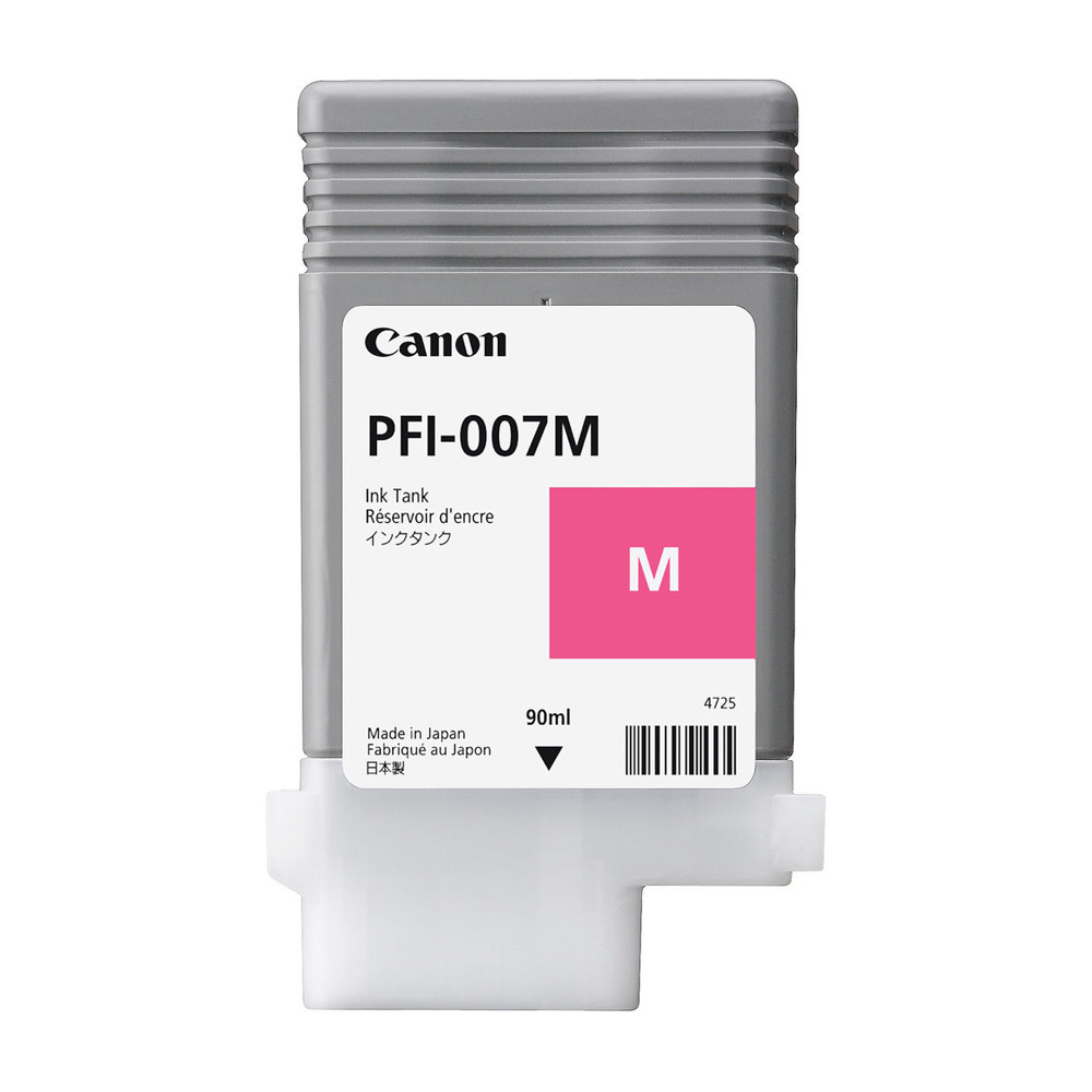 TINTA CANON PFI-007M MAGENTA PLOTTER COM/IPF670E 2145C001AA 90ML SIN GARANTIA
