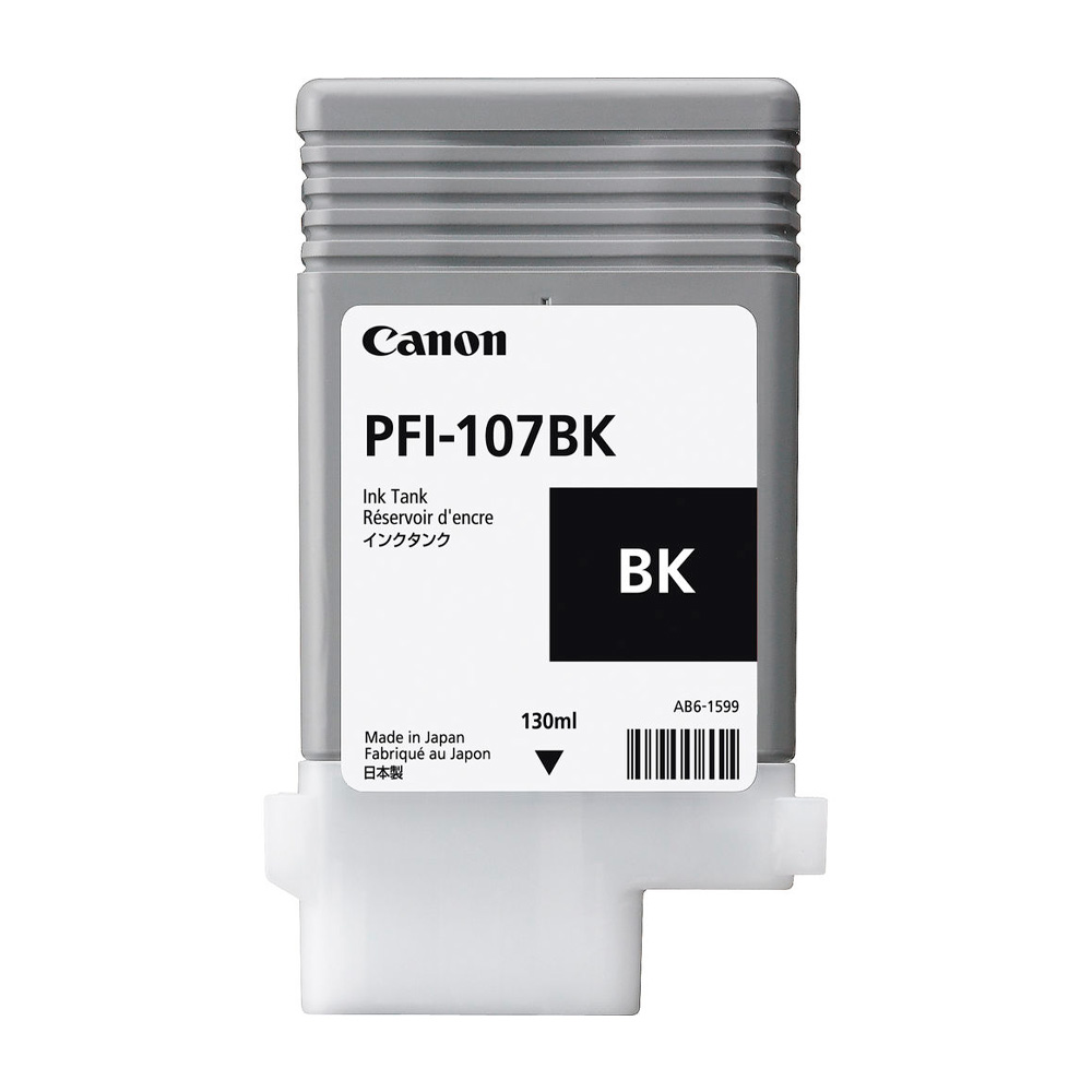TINTA CANON PFI-107BK NEGRO PLOTTER COM670/680/685/770 /780/785 6705B001AA 70ML SIN GARANTIA 