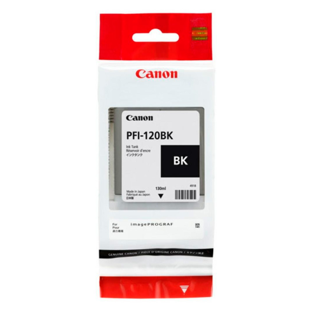 TINTA CANON PFI-120 NEGRO 130ML PLOTTER TM-200 TM-205 TM-300 TM-305 2885C001AA SIN GARANTIA