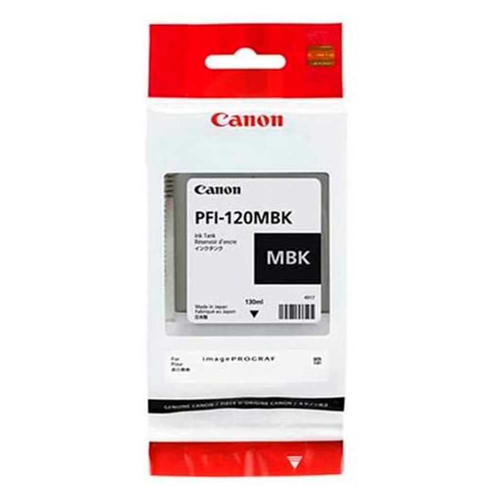 TINTA CANON PFI-120 NEGRO MATE PLOTTER COM/TM-200/205/300/305 2884C001AA 130ML SIN GARANTIA