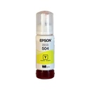 TINTA EPSON T504 AMARILLO COM/L6191/L6161/L4160/L4150/L1415 ECOTANK T504420-AL 70ML SIN GARANTIA 