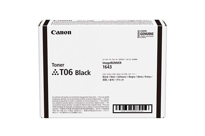 TONER CANON T06 NEGRO 20500 PAGINA 3526C001AA SIN GARANTIA