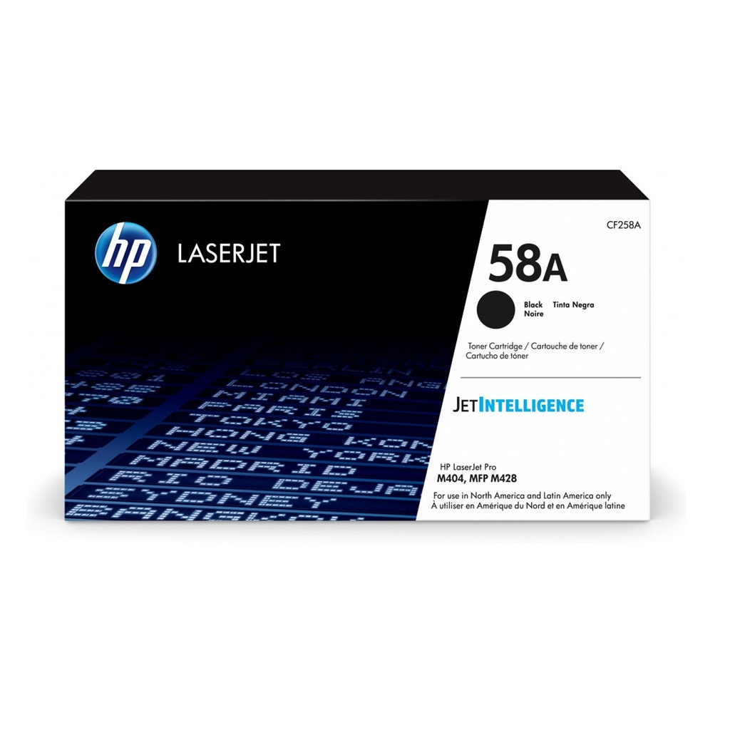 TONER HP 58A LASERJET NEGRO CF258A SIN GARANTIA